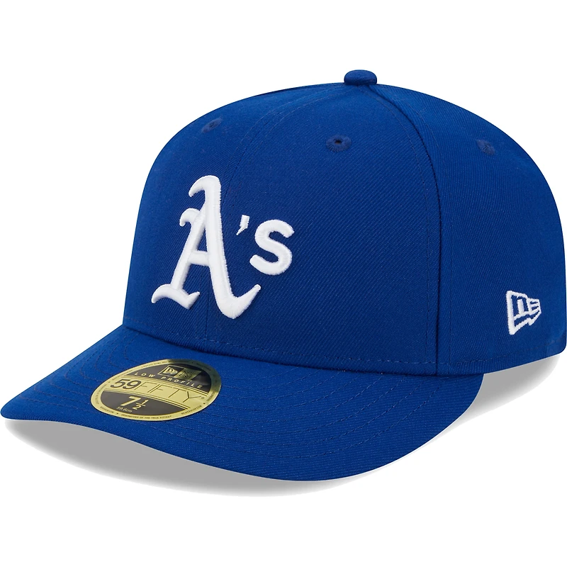 Men's New Era Royal Athletics White Logo Low Profile 59FIFTY Fitted Hat