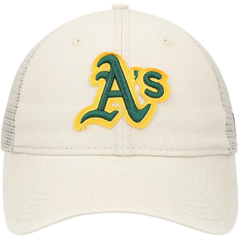 Men's New Era Stone Athletics Game Day 9TWENTY Adjustable Trucker Hat