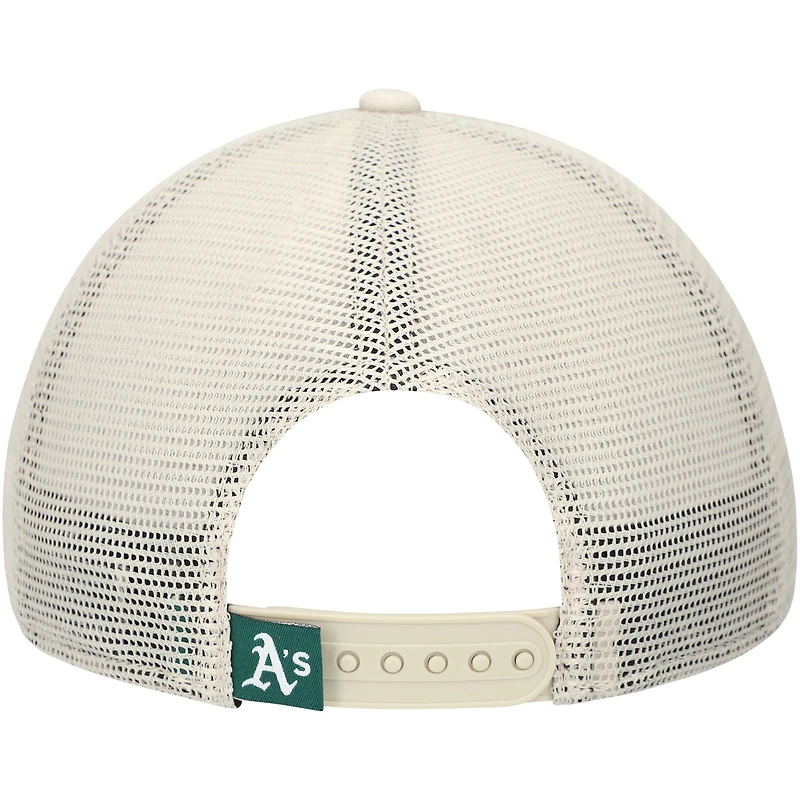 Men's New Era Stone Athletics Game Day 9TWENTY Adjustable Trucker Hat