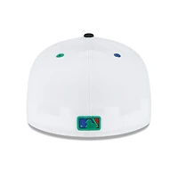 Men's New Era White/Black Athletics 1973 World Series Primary Eye 59FIFTY Fitted Hat