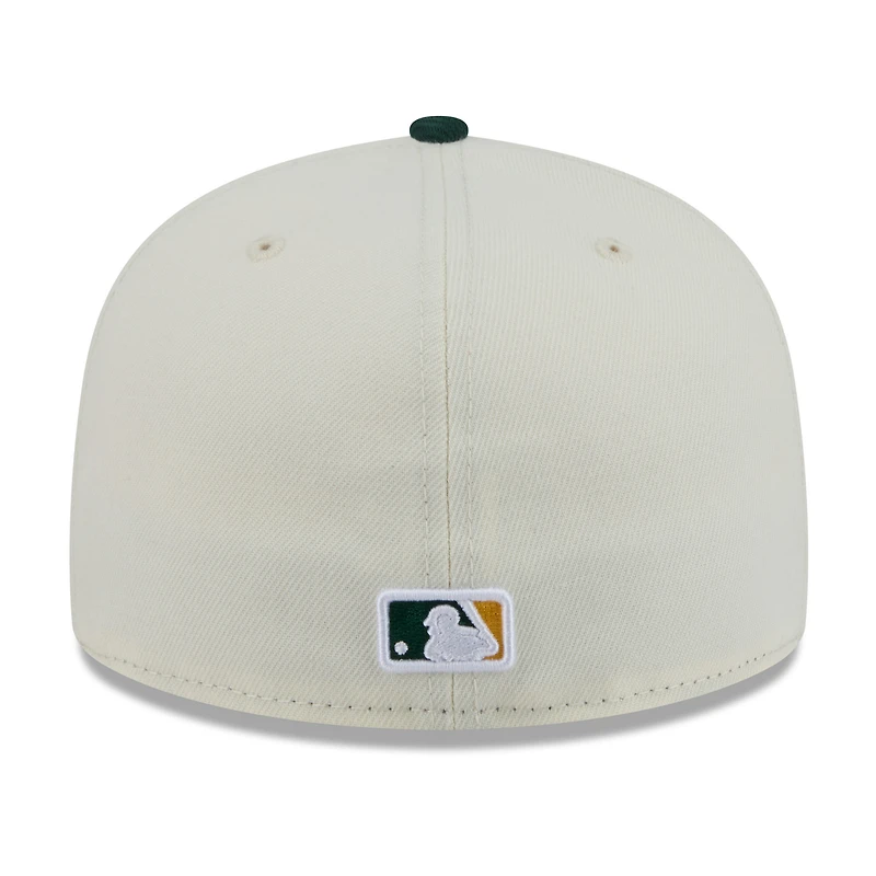 Casquette ajustée New Era Athletics Blossom 59FIFTY blanche et verte pour homme