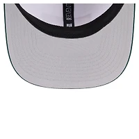 Men's New Era White/Green Athletics Established Patch 9SEVENTY Adjustable Hat