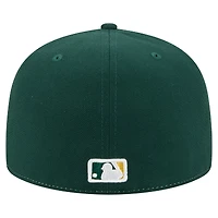 Men's New Era White/Green Athletics Repeat 59FIFTY Fitted Hat