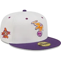 Casquette ajustée New Era Athletics 30e saison Grape Lolli 59FIFTY pour homme, blanche/violette