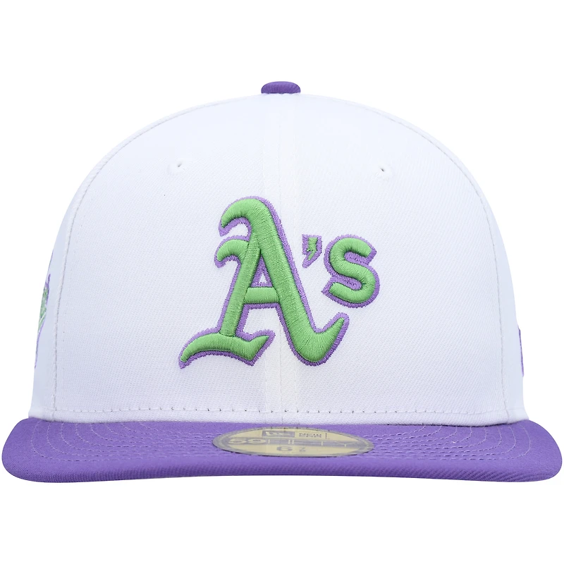 Casquette ajustée 59FIFTY Athletics 1989 World Series blanche New Era pour homme