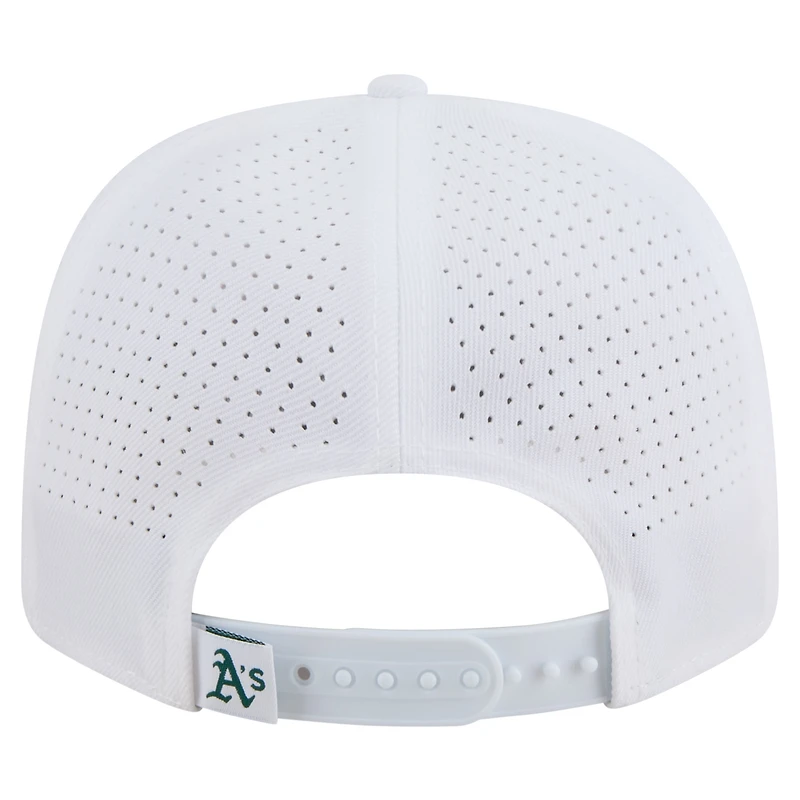 Men's New Era White Athletics COOLERA 9SEVENTY Adjustable Hat