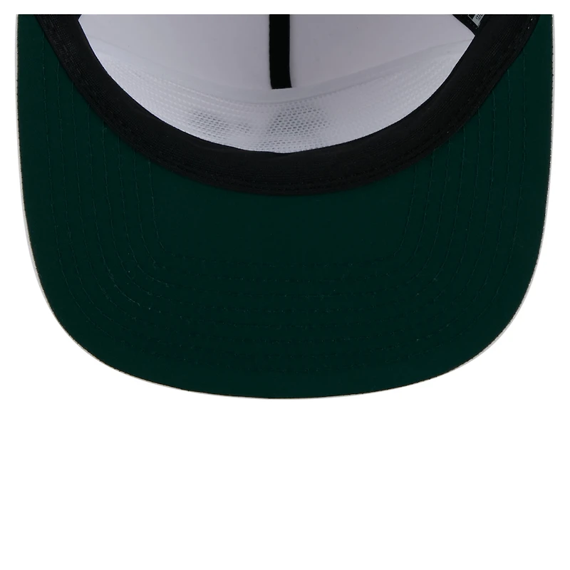 Men's New Era White Athletics Perforated Golfer Snapback Hat