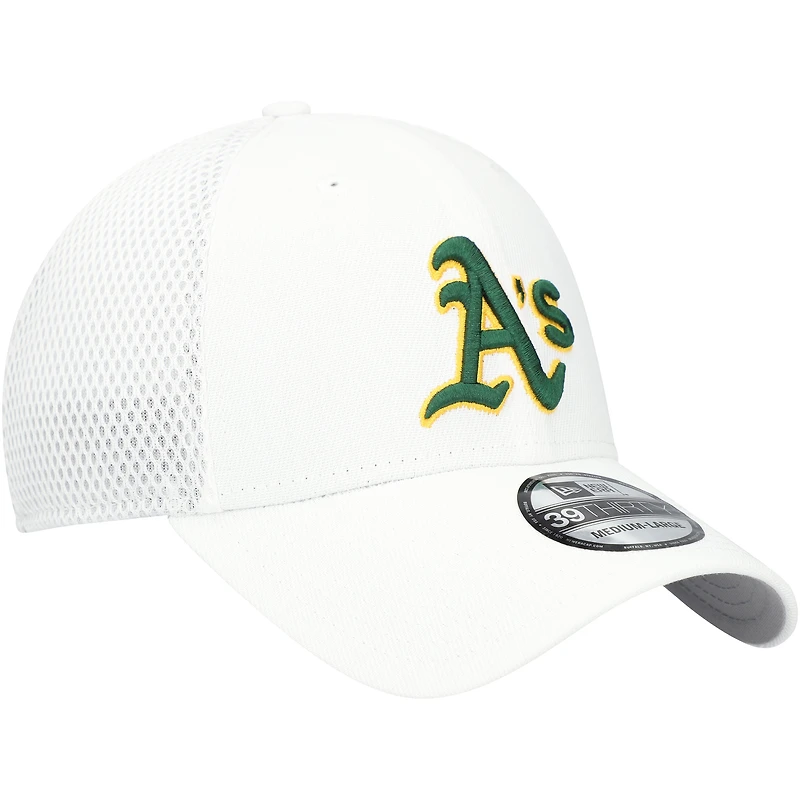 Casquette Athletics REPREVE Neo 39THIRTY Flex blanche New Era pour homme