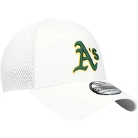 Casquette Athletics REPREVE Neo 39THIRTY Flex blanche New Era pour homme