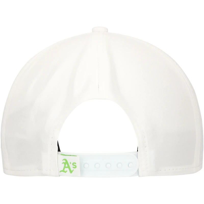 Casquette Snapback de golf New Era blanche Athletics Spring Spectrum pour homme