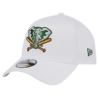 Men's New Era White Athletics TC A-Frame 9FORTY Adjustable Hat