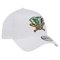 Men's New Era White Athletics TC A-Frame 9FORTY Adjustable Hat