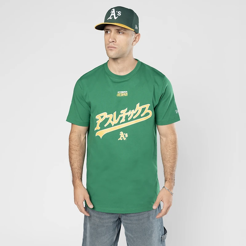 T-shirt d'athlétisme vert New Era x Hyperfly pour homme