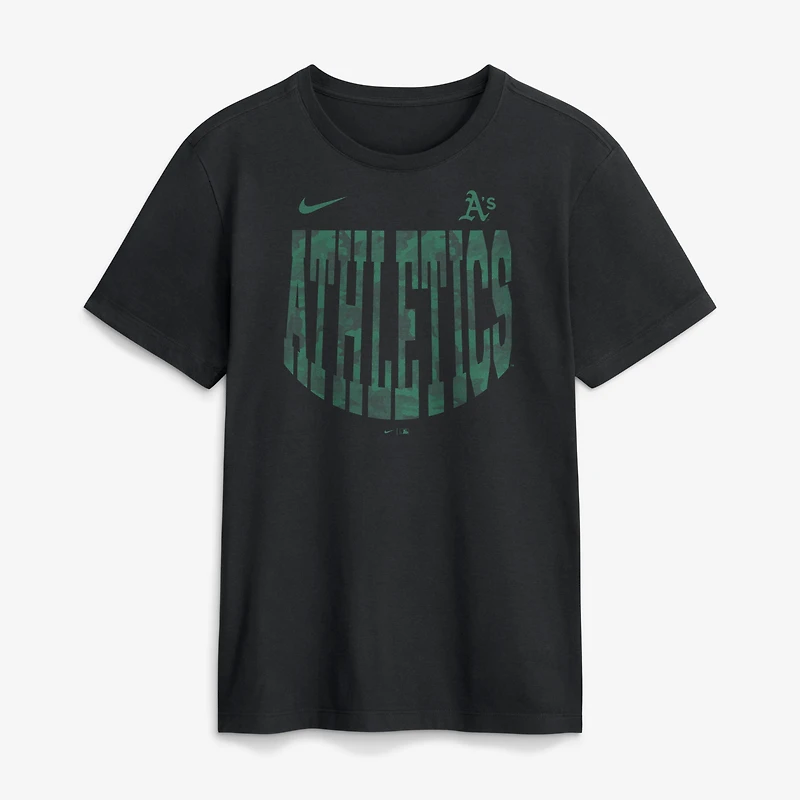 T-shirt Nike Athletics Camo Velocity Victor noir pour homme