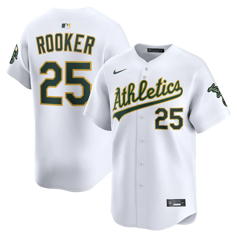 Men's Nike Brent Rooker White Athletics Home Limited Player Jersey