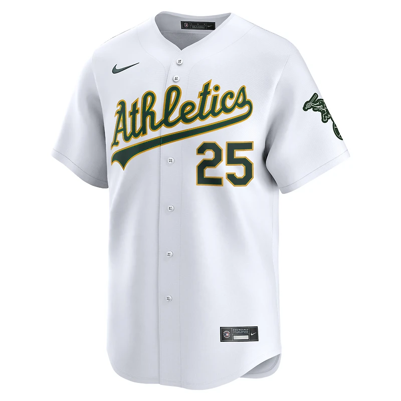 Men's Nike Brent Rooker White Athletics Home Limited Player Jersey