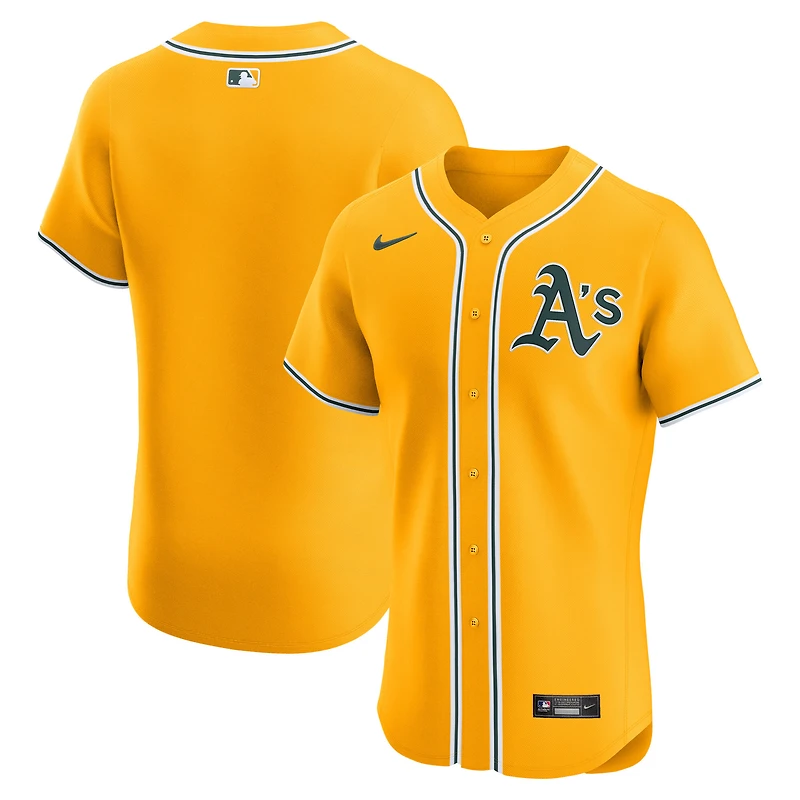 Men's Nike Gold Athletics Alternate 2 Elite Jersey