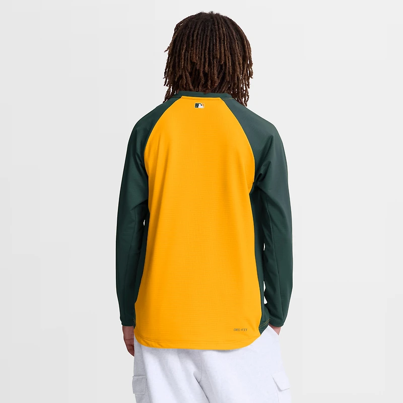 Sweat-shirt raglan Dri-FIT Nike Gold Athletics Authentic Collection pour homme