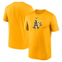 Men's Nike  Gold Athletics Legend Fuse Large Logo Dri-FIT T-Shirt
