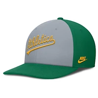 Casquette Nike Athletics Pro Performance Snapback Vert/Or pour Homme