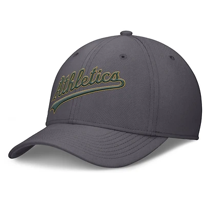 Casquette Nike Athletics Swoosh Performance Flex grise pour homme