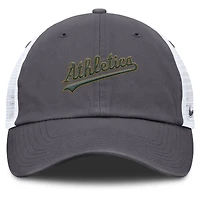 Men's Nike Gray Athletics Wordmark Club Adjustable Trucker Hat