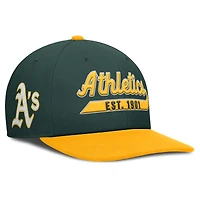 Casquette Nike Athletics Pro Performance Snapback Vert/Or pour Homme