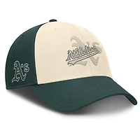 Casquette ajustable Nike Athletics Statement Club Performance pour homme, verte/naturelle
