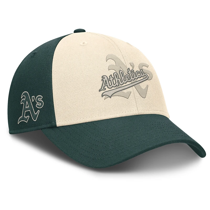 Men's Nike Green/Natural Athletics Statement Club Performance Adjustable Hat