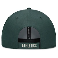 Casquette ajustable Nike Athletics Statement Club Performance pour homme, verte/naturelle
