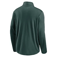 Haut Nike Athletics Agility Pacer Performance à demi-zip vert pour homme