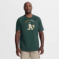 Haut raglan d'entraînement d'avant-match Nike Athletics Authentic Collection vert pour homme
