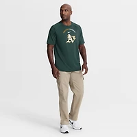 Men's Nike Green Athletics Authentic Collection Batting Practice Pre-Game Raglan Dri-FIT Top