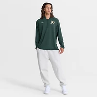 Pull à demi-zip raglan Nike Athletics Authentic Collection Dri-FIT pour homme, vert.