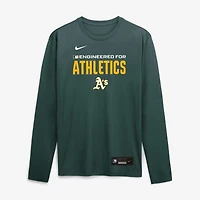 T-shirt à manches longues Nike Athletics Authentic Collection Legend Dri-FIT vert pour homme