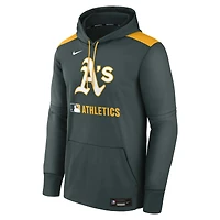 Men's Nike Green Athletics Authentic Collection Performance Pullover Hoodie
