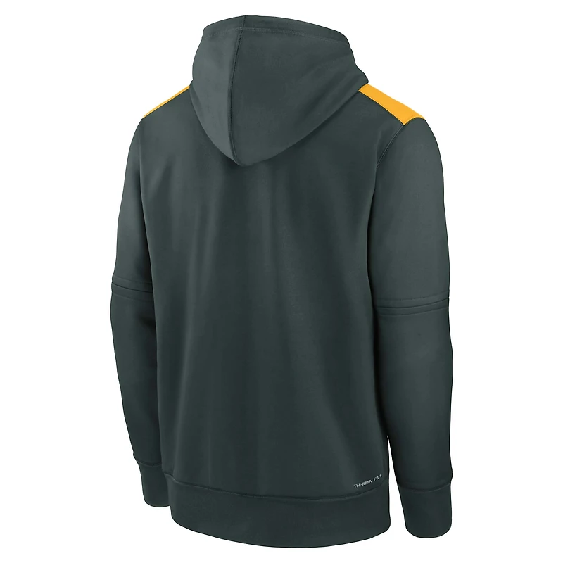 Men's Nike Green Athletics Authentic Collection Performance Pullover Hoodie