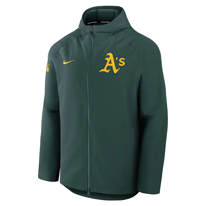 Men's Nike Green Athletics Authentic Collection Raglan Performance Full-Zip Jacket
