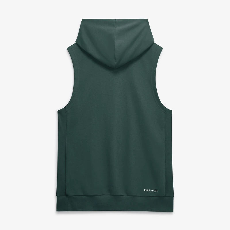 Men's Nike Green Athletics Authentic Collection Standard Issue Dri-FIT Sleeveless Hoodie