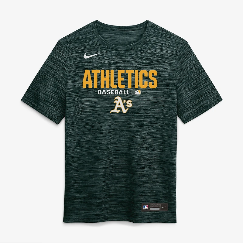 T-shirt Nike Athletics Authentic Collection Velocity Dri-FIT pour homme, vert