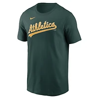 T-shirt Nike Athletics Fuse Wordmark vert pour homme