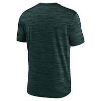 Men's Nike Green Athletics Logo Velocity Performance T-Shirt