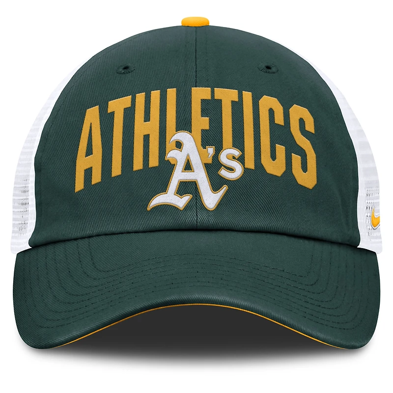 Men's Nike  Green Athletics Primetime Club Adjustable Trucker Hat