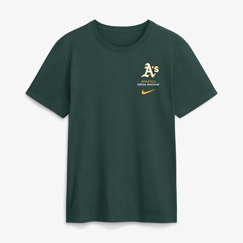 T-shirt Nike Athletics Primetime Inning vert pour homme