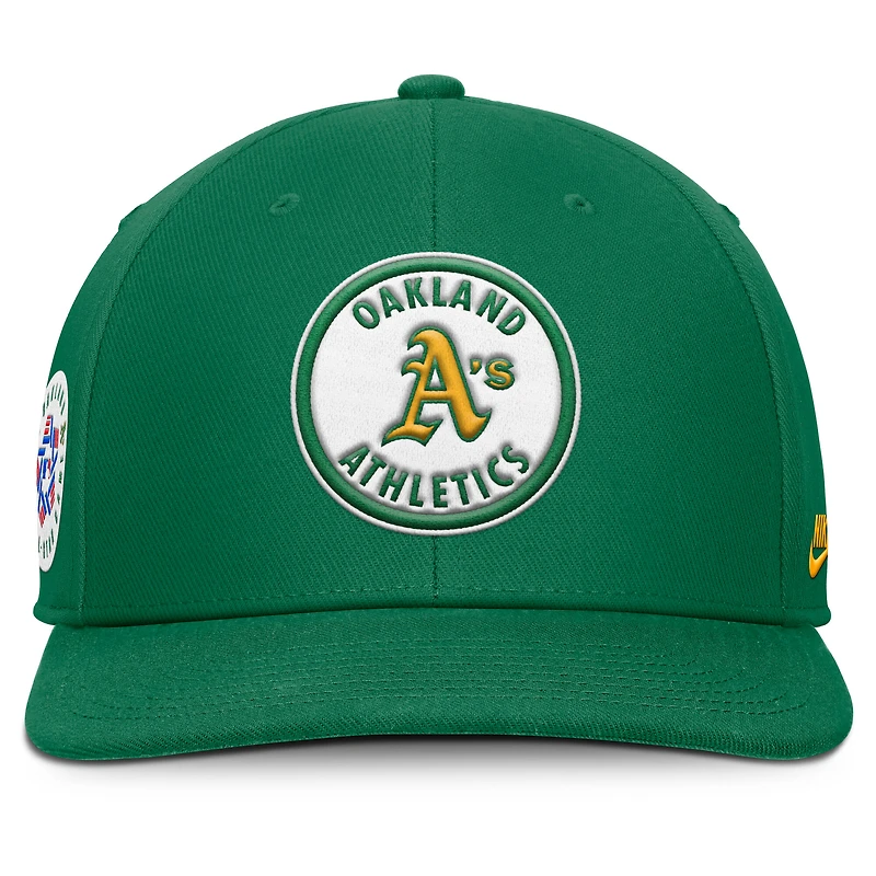 Casquette Nike Athletics Pro Performance Snapback verte pour homme