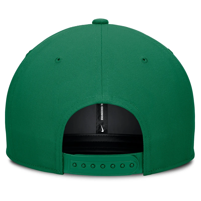 Casquette Nike Athletics Pro Performance Snapback verte pour homme