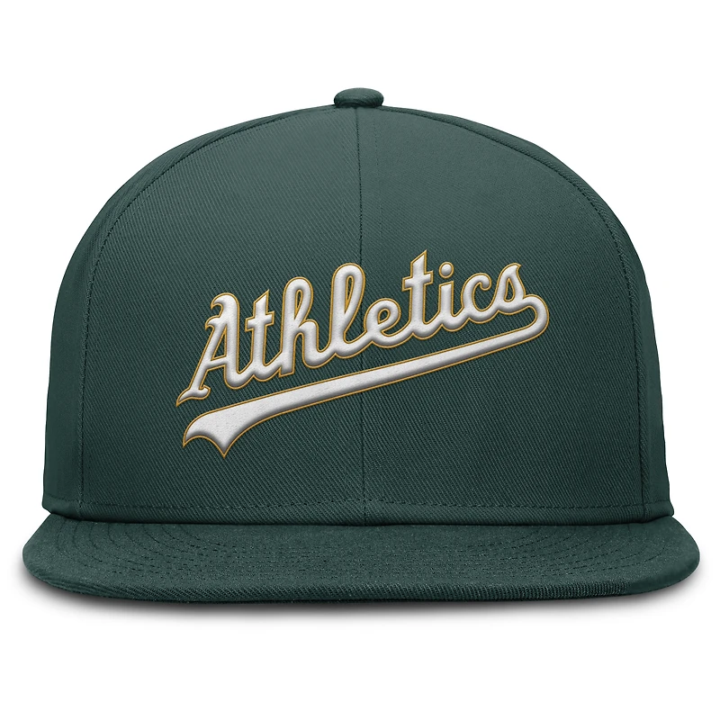 Casquette ajustée Nike Athletics True Performance pour homme, verte