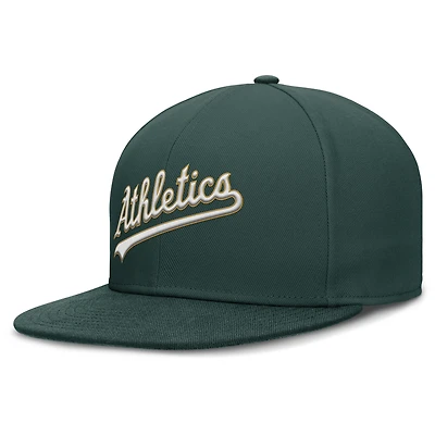 Casquette ajustée Nike Athletics True Performance pour homme, verte