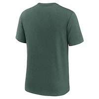 T-shirt Nike vert chiné Athletics Tri-Blend pour homme
