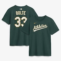 T-shirt Nike Henry Bolte Athletics vert pour homme, nom et numéro
